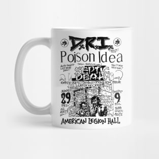 D.R.I. / Poison Idea / Septic Death Punk Flyer Mug